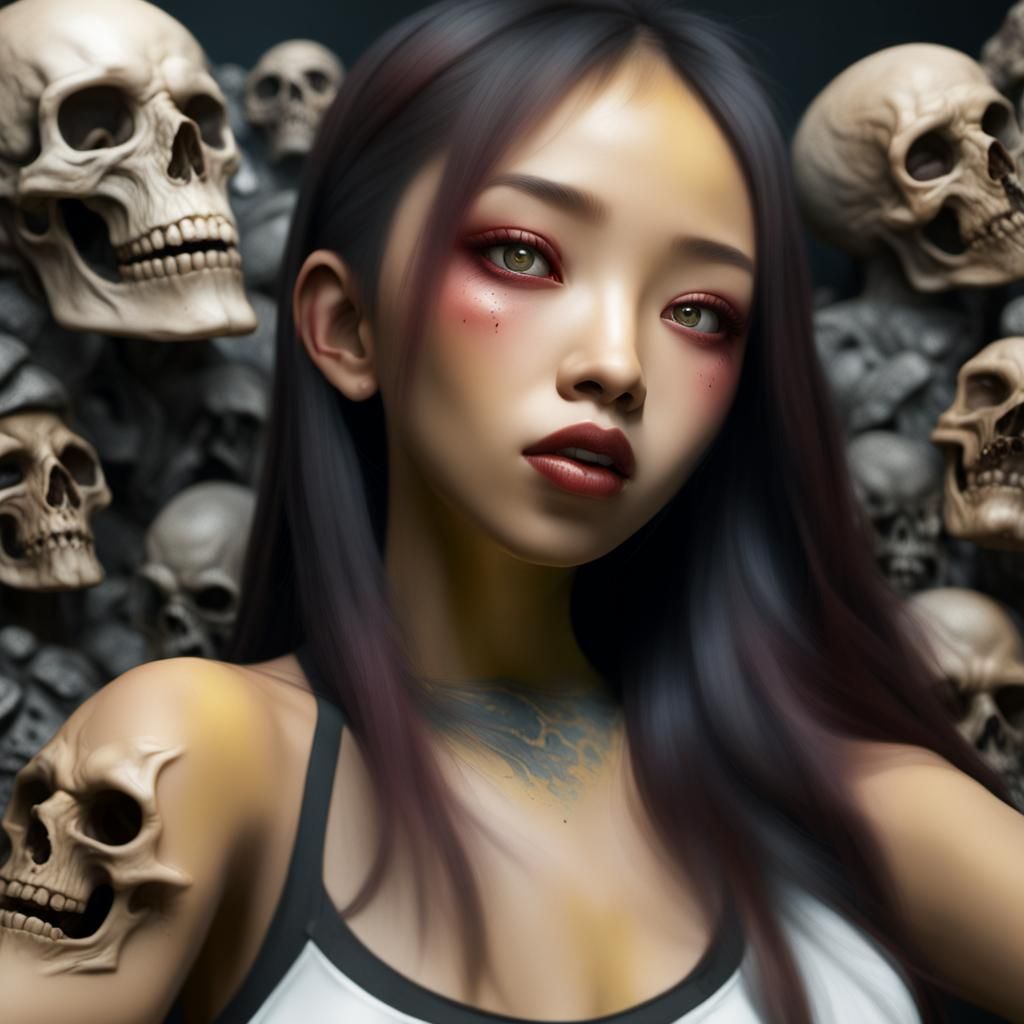 Gory Fantasy Scene with Dead Bodies