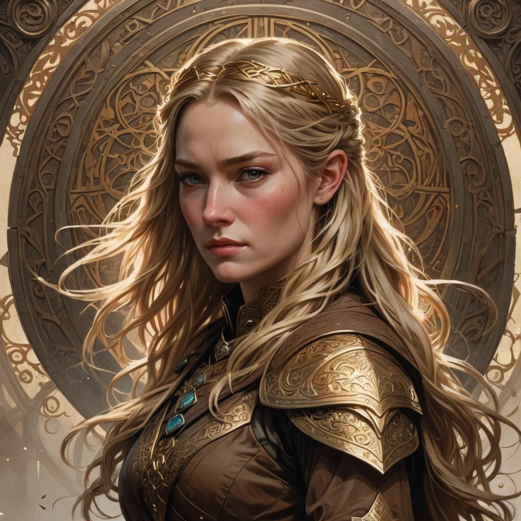 Éowyn, Shieldmaiden of Rohan: Hyperdetailed Portrait