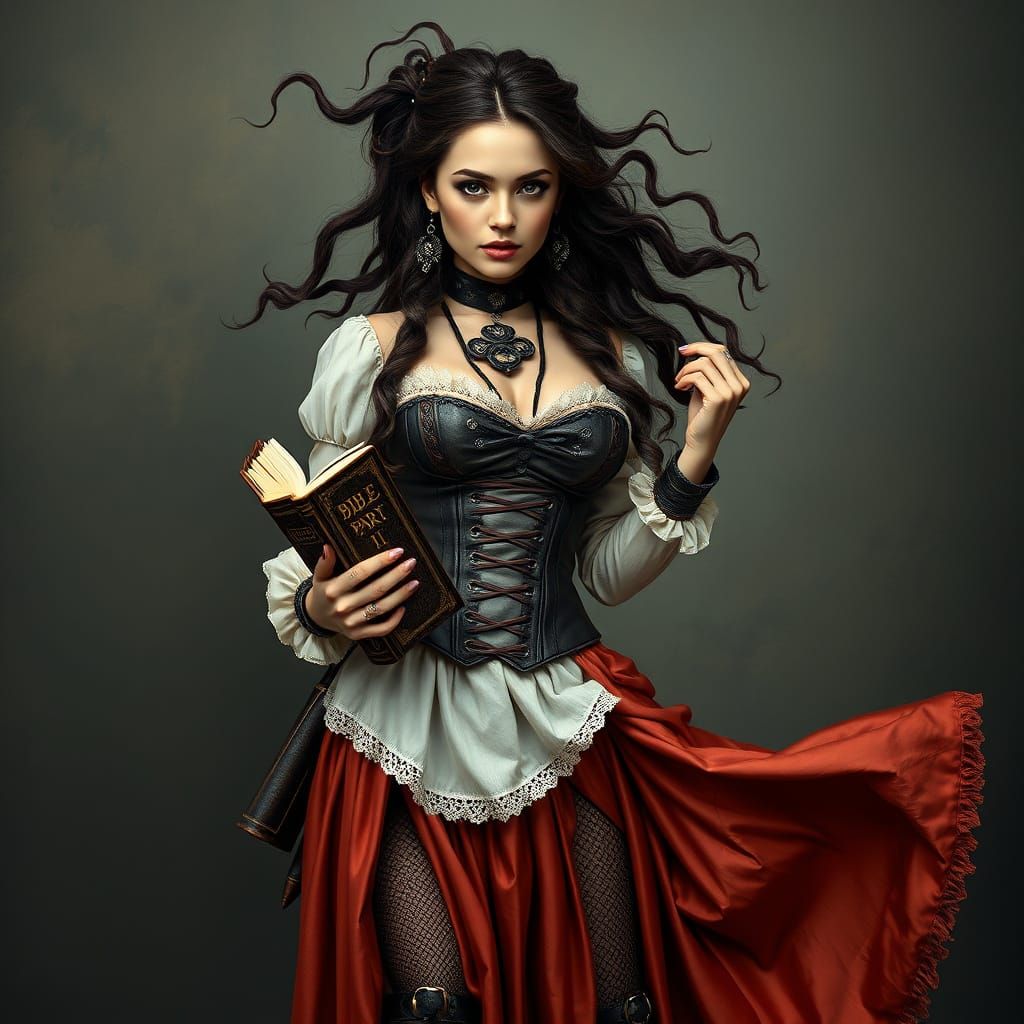 Steampunk Siren Reads from the Bible