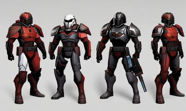 Sci-Fi Soldier in Spaceship Hallway Concept Art