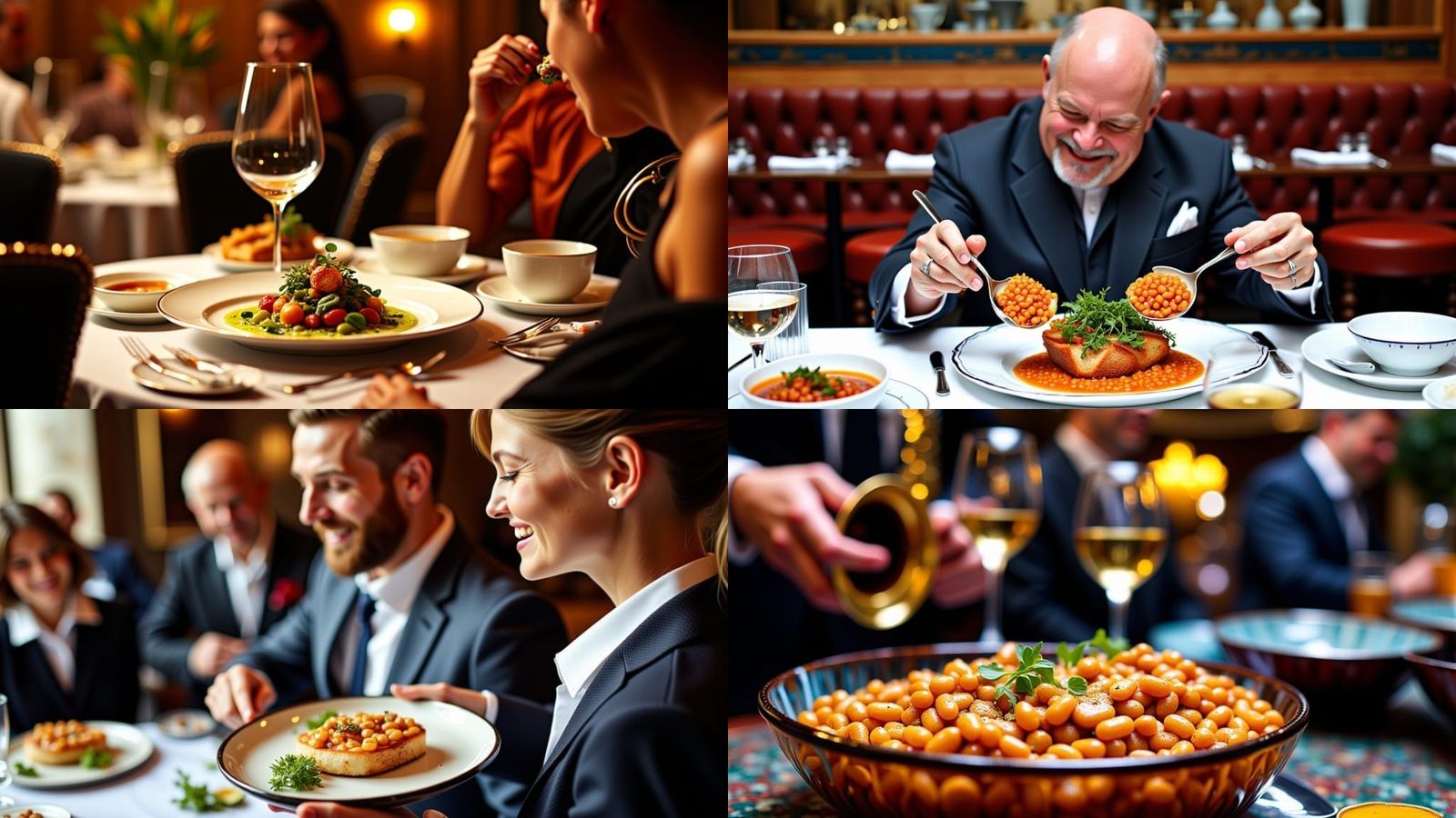 Restaurant Quality Beans on Toast in Luxury Style