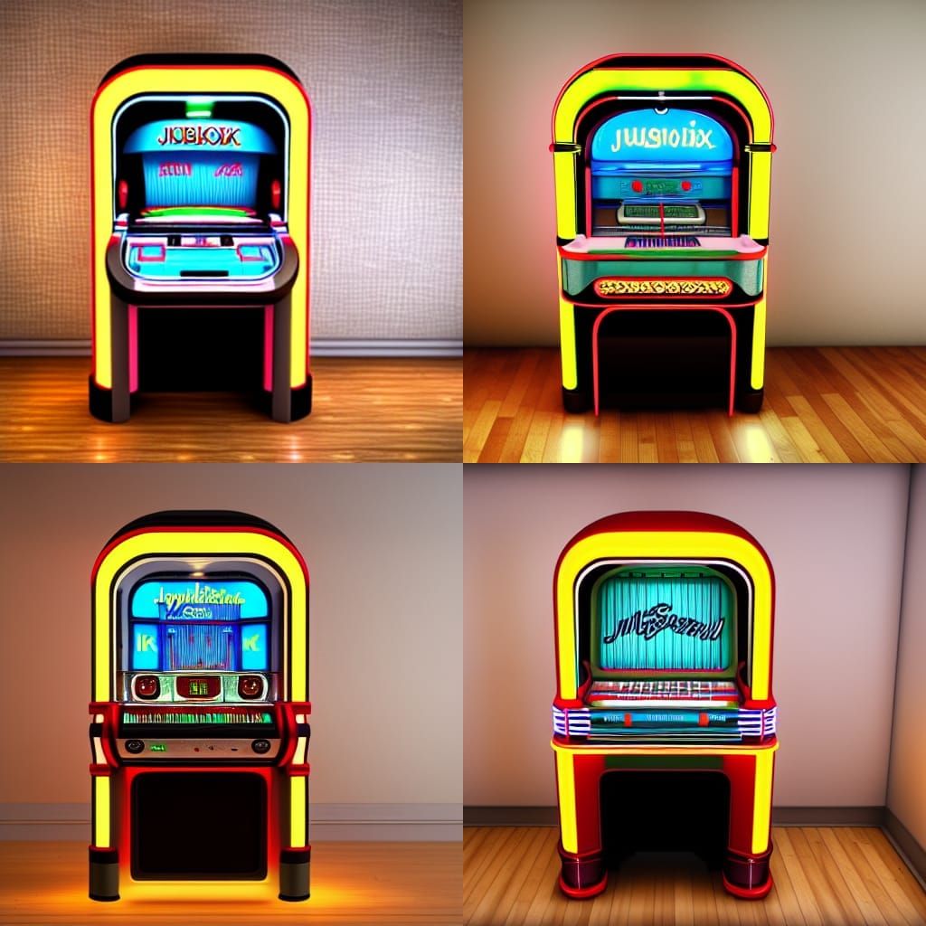 Hyperrealistic Jukebox in 8K Resolution