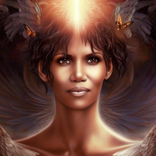Heavenly Angel with Halle Berry Features