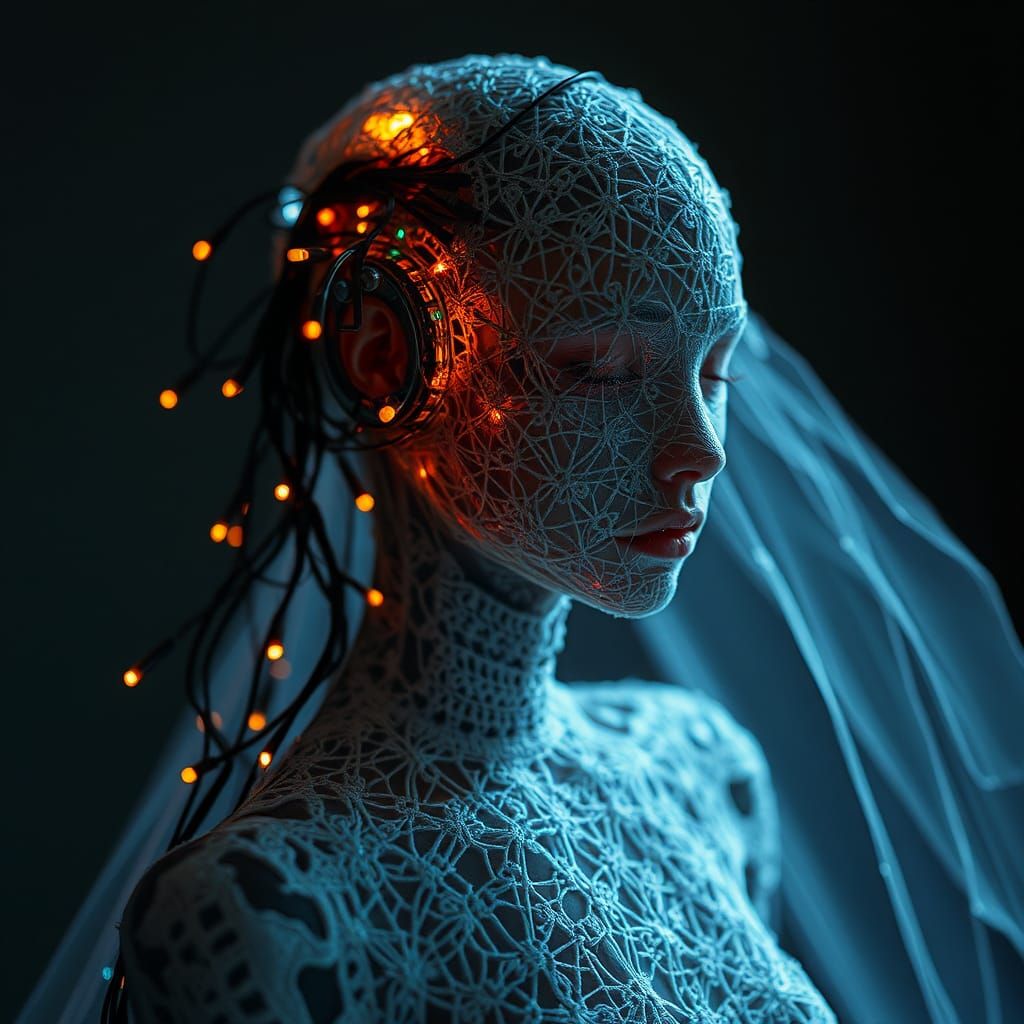 Bioluminescent Cyborg with Severed Wires