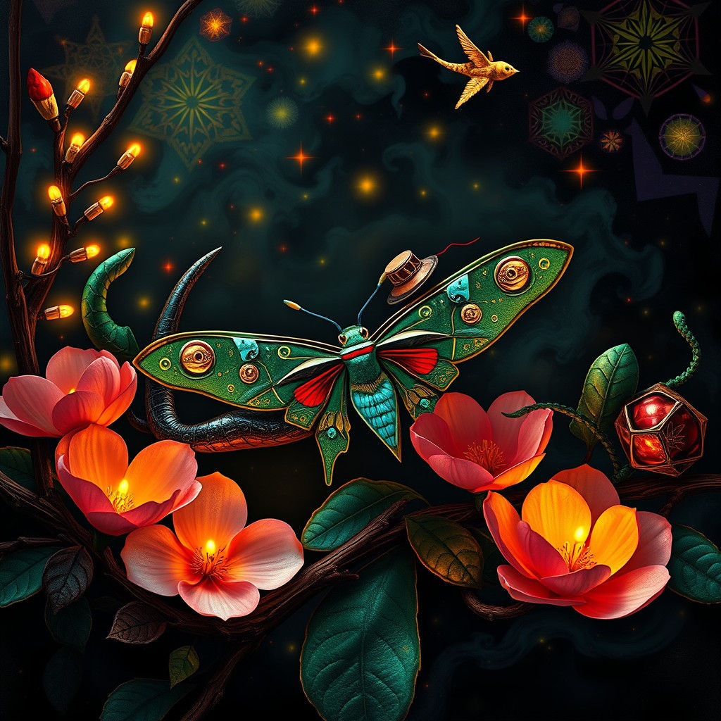 Psychedelic Christmas: Cactus Hearts and Fireflies