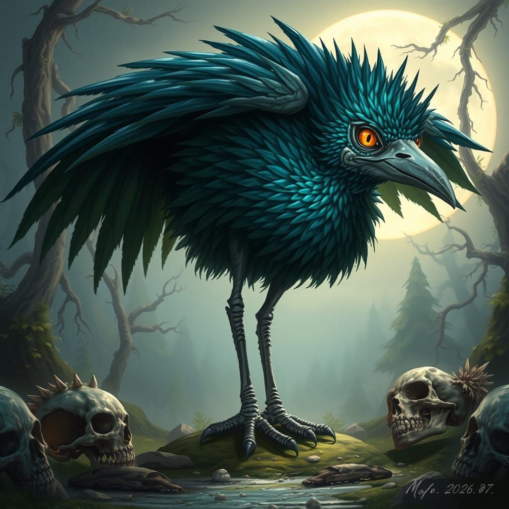 Mystical Dodo Avenger in Dark Whimsy