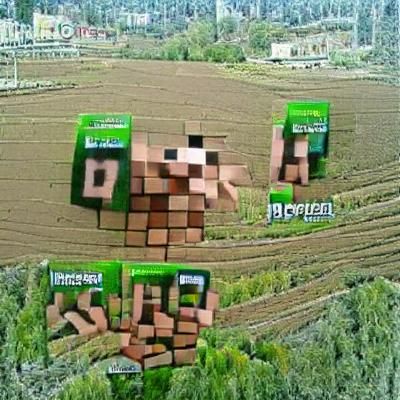 Minecraft World Scene