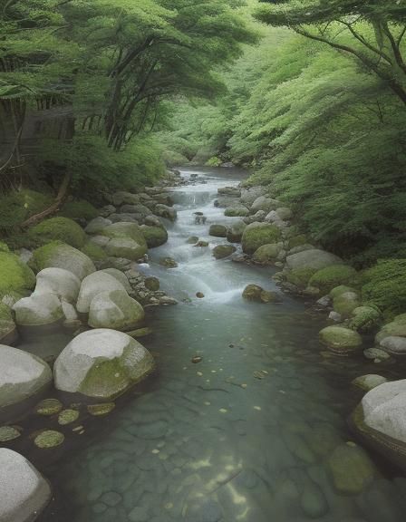 Dreamlike Blue Sky Inspired by Japanese Song