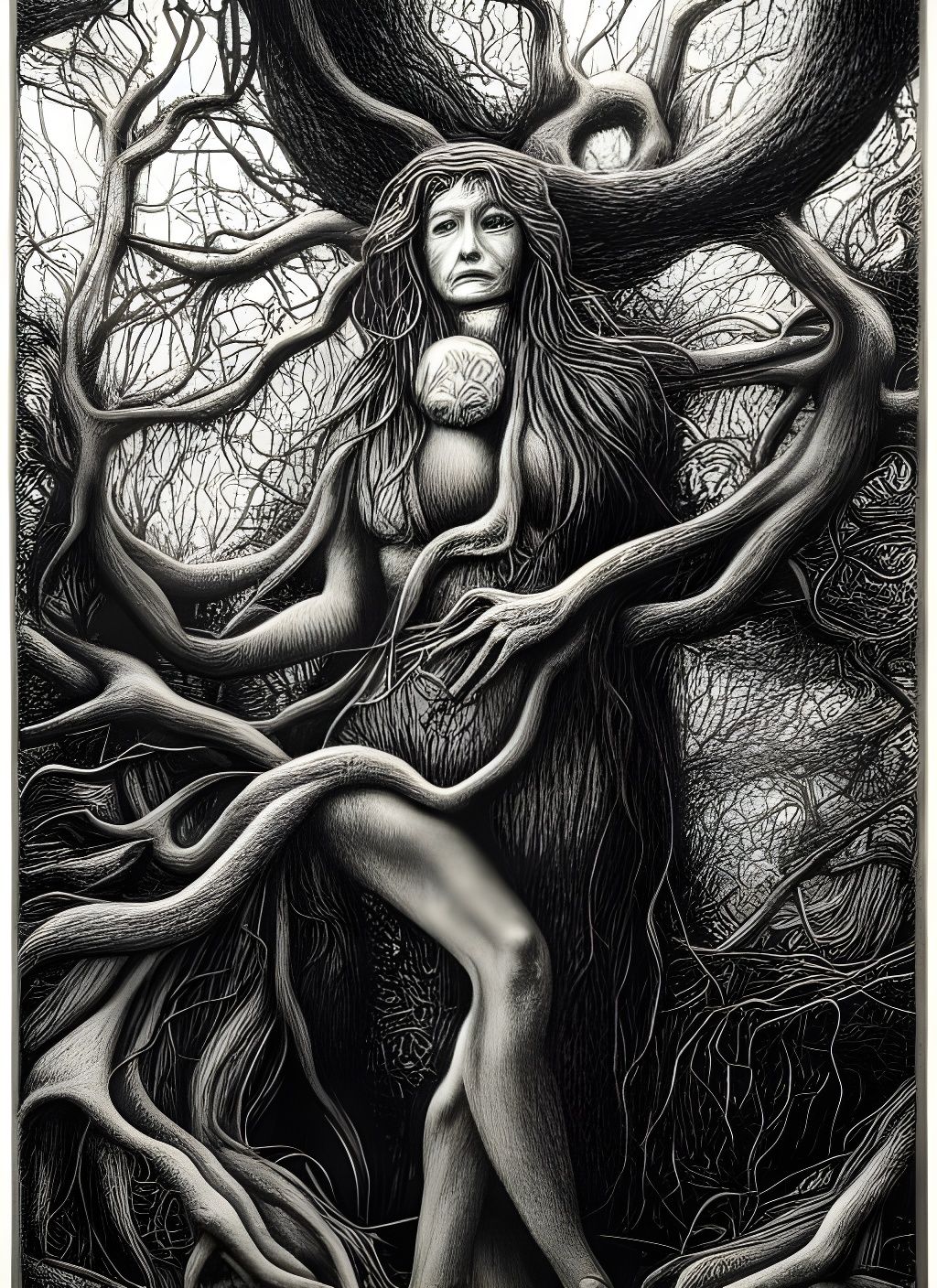 Mother Nature Etching in Kulhanek Style