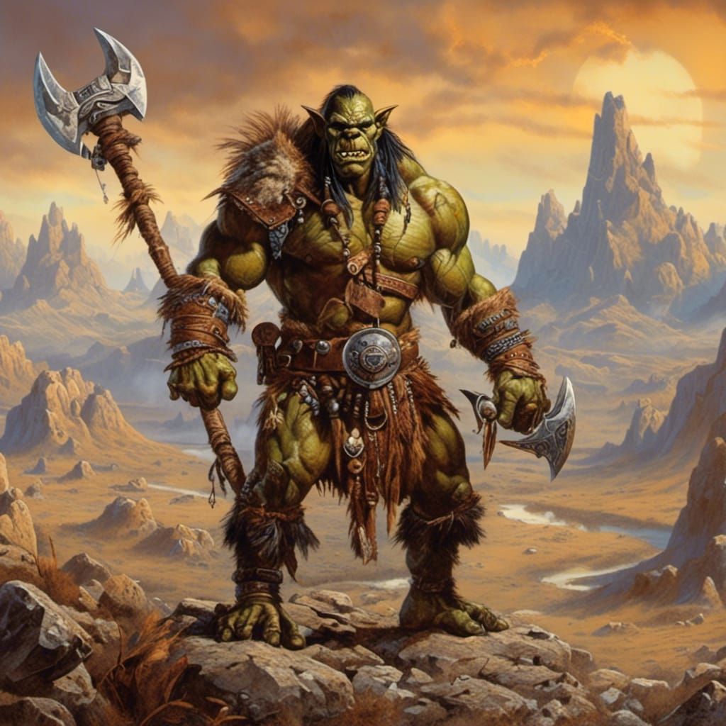 WARHAMMER: Badlands Orc Barbarian (V1)