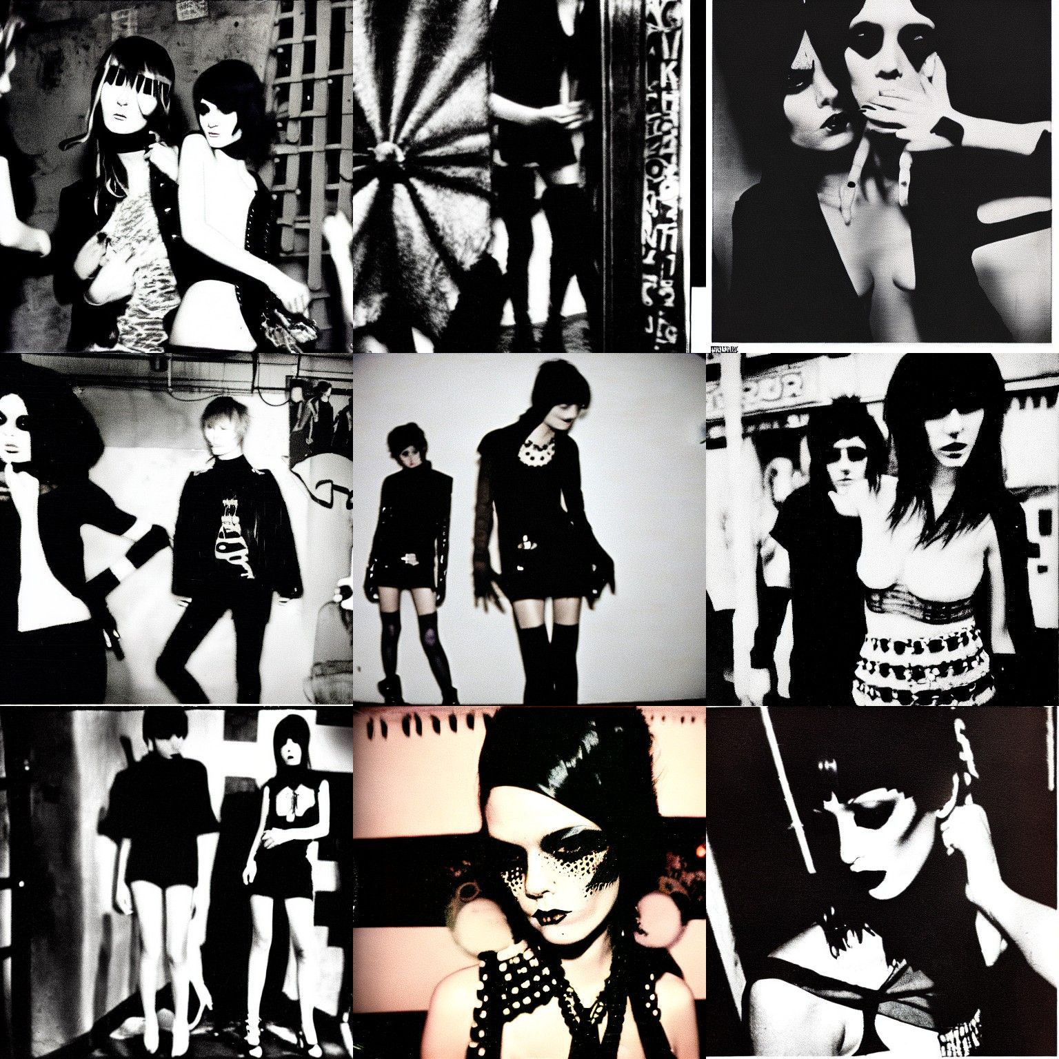 1970s Punk Nightclub: Grainy, Avant-Garde Editorial