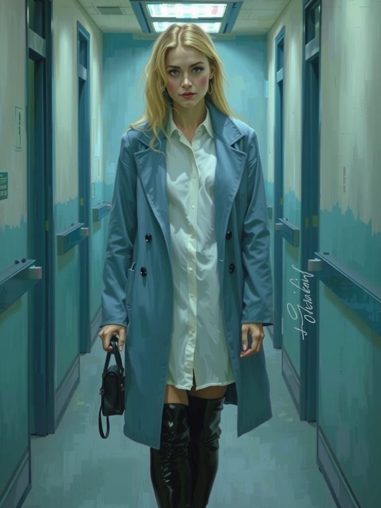 Idealized Naturalism in Art Nouveau Style