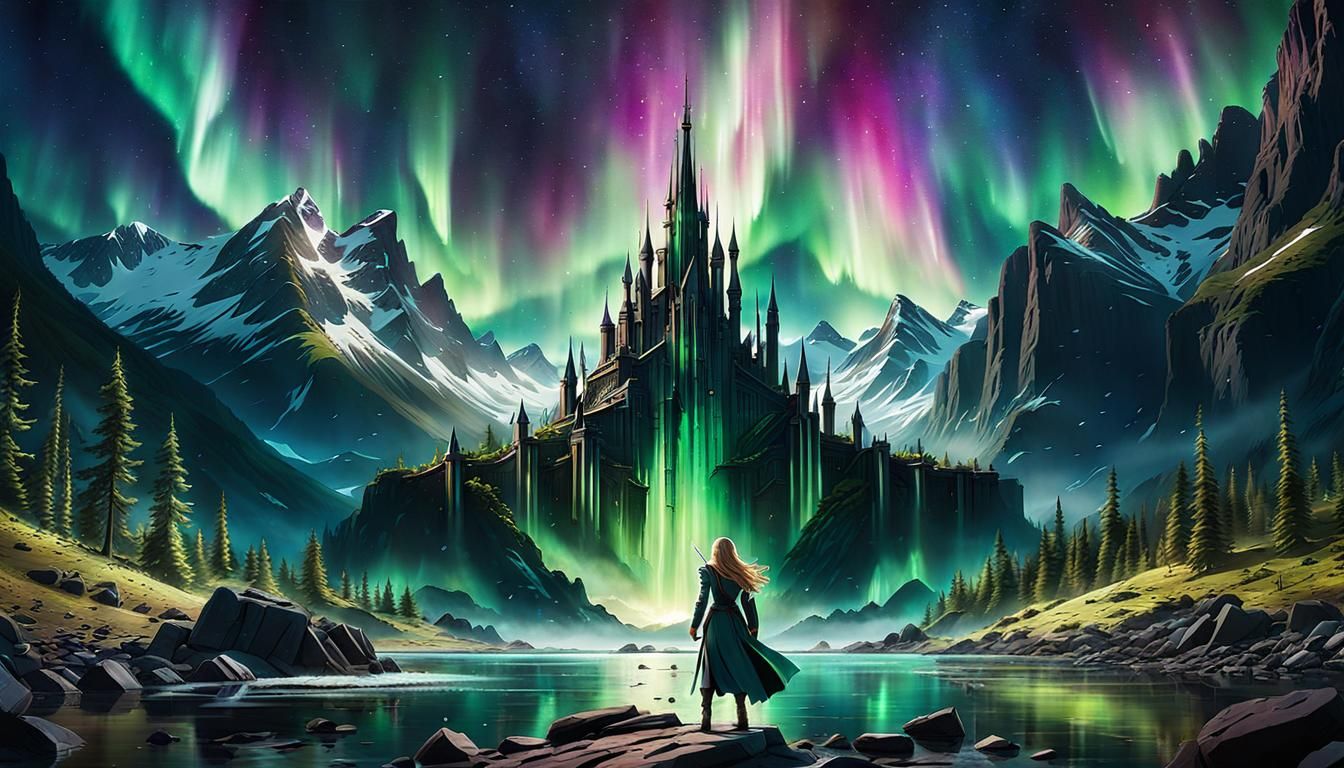 Anime Aurora's 3D Transformation: 8k Movie Still