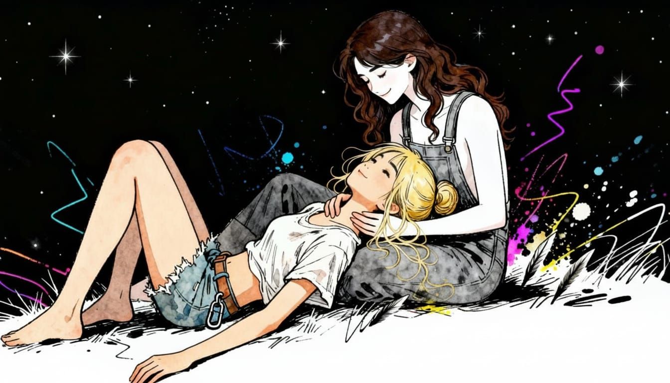 in the minimalist illustrative style of pascal campion, Jojo Aguilar, BakaArts, Rlonart, day of the tentacle, sable, Sup...