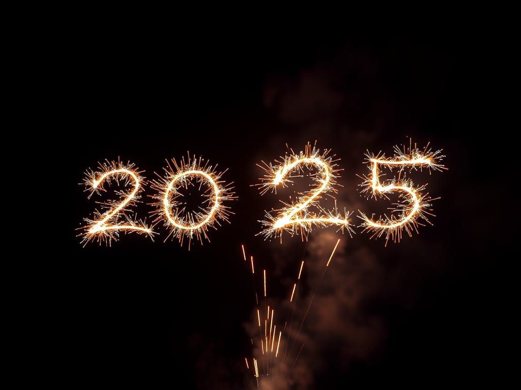 Surreal Firework Explosion Captured in Mid-Air