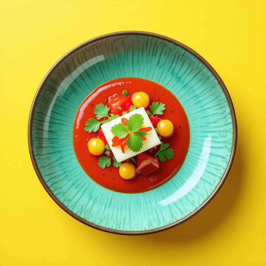 Appetizing Food Dish in Vivid Commercial Photography Style