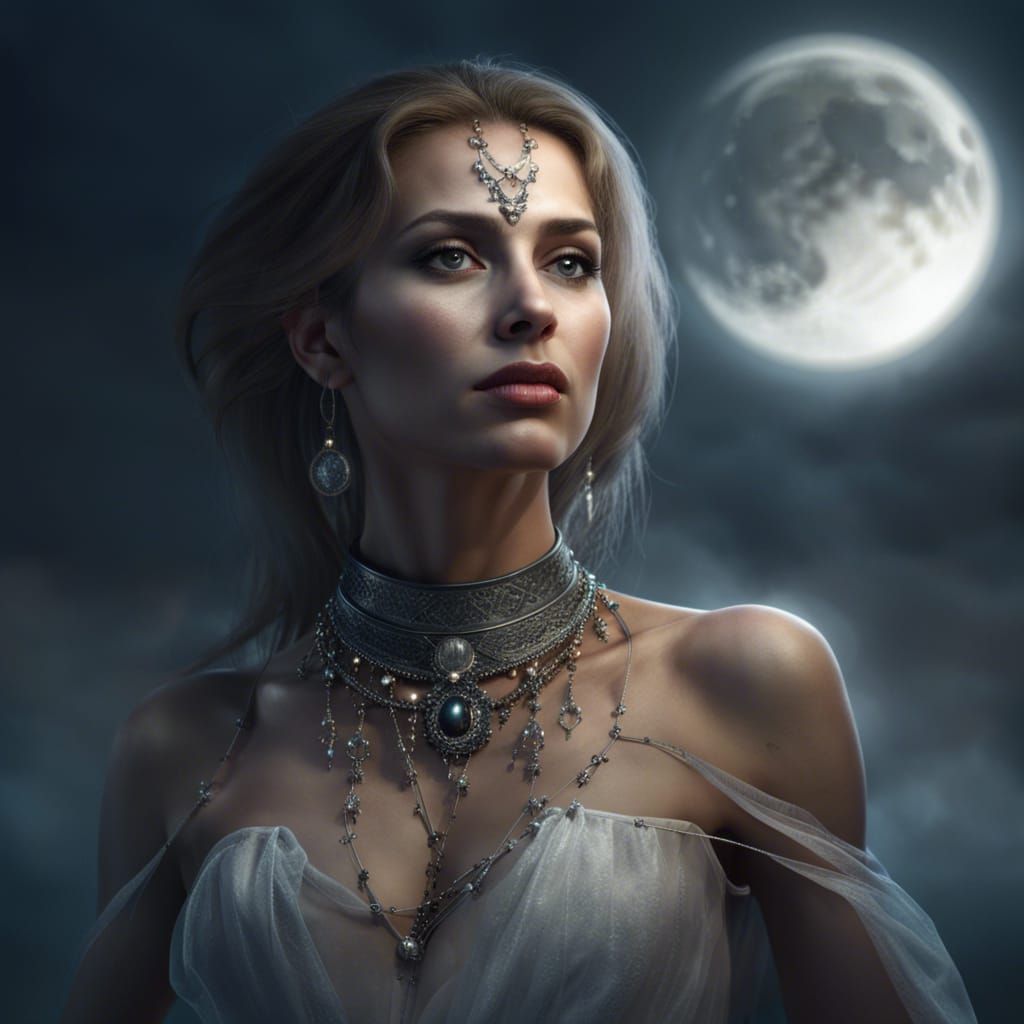 Medieval Woman Portrait with Dynamic Lighting