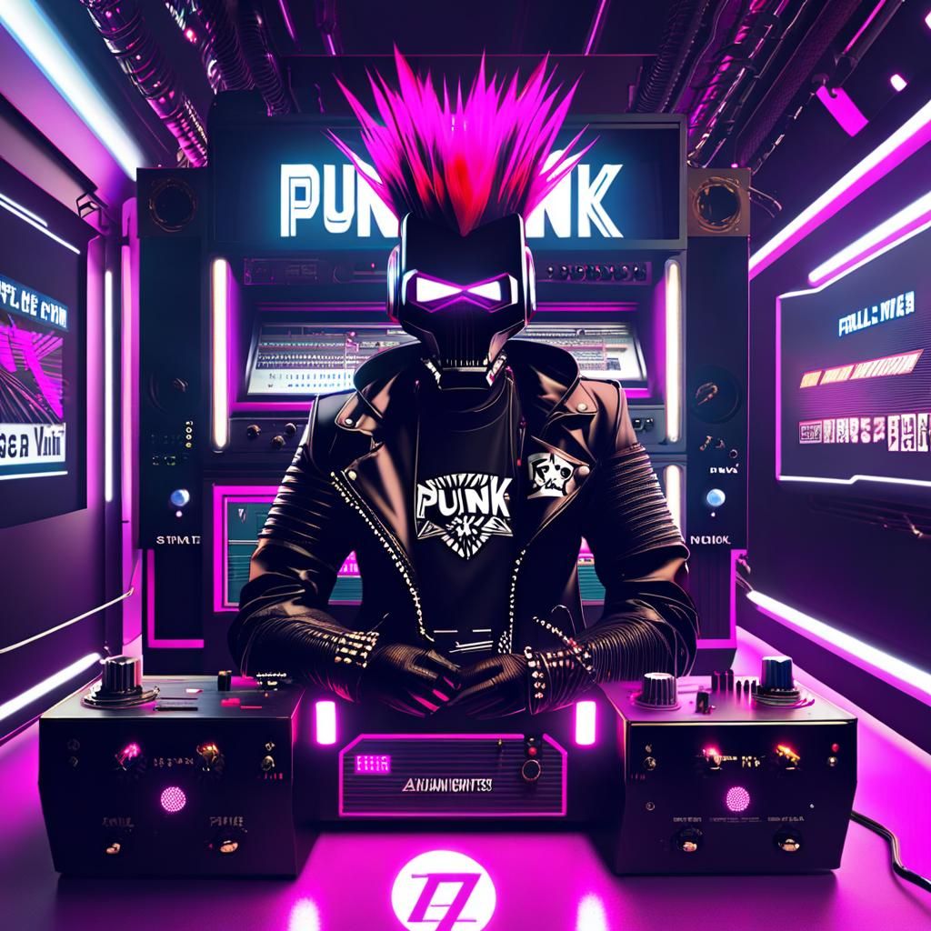 Robotic Alien Punk Art