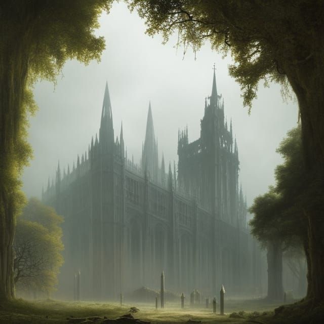 Oxford University: a Dark Fantasy Landscape