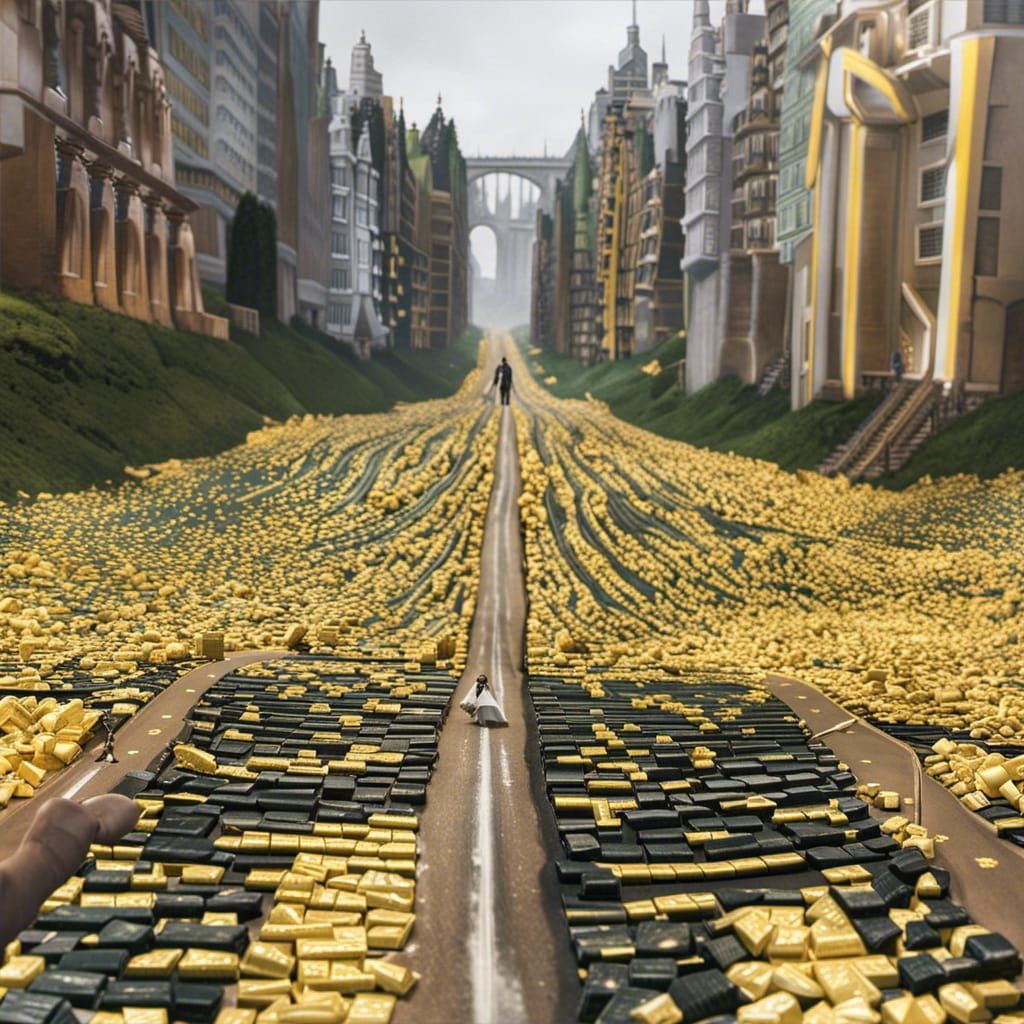 Neo and Trinity on the Yellow Brick Road