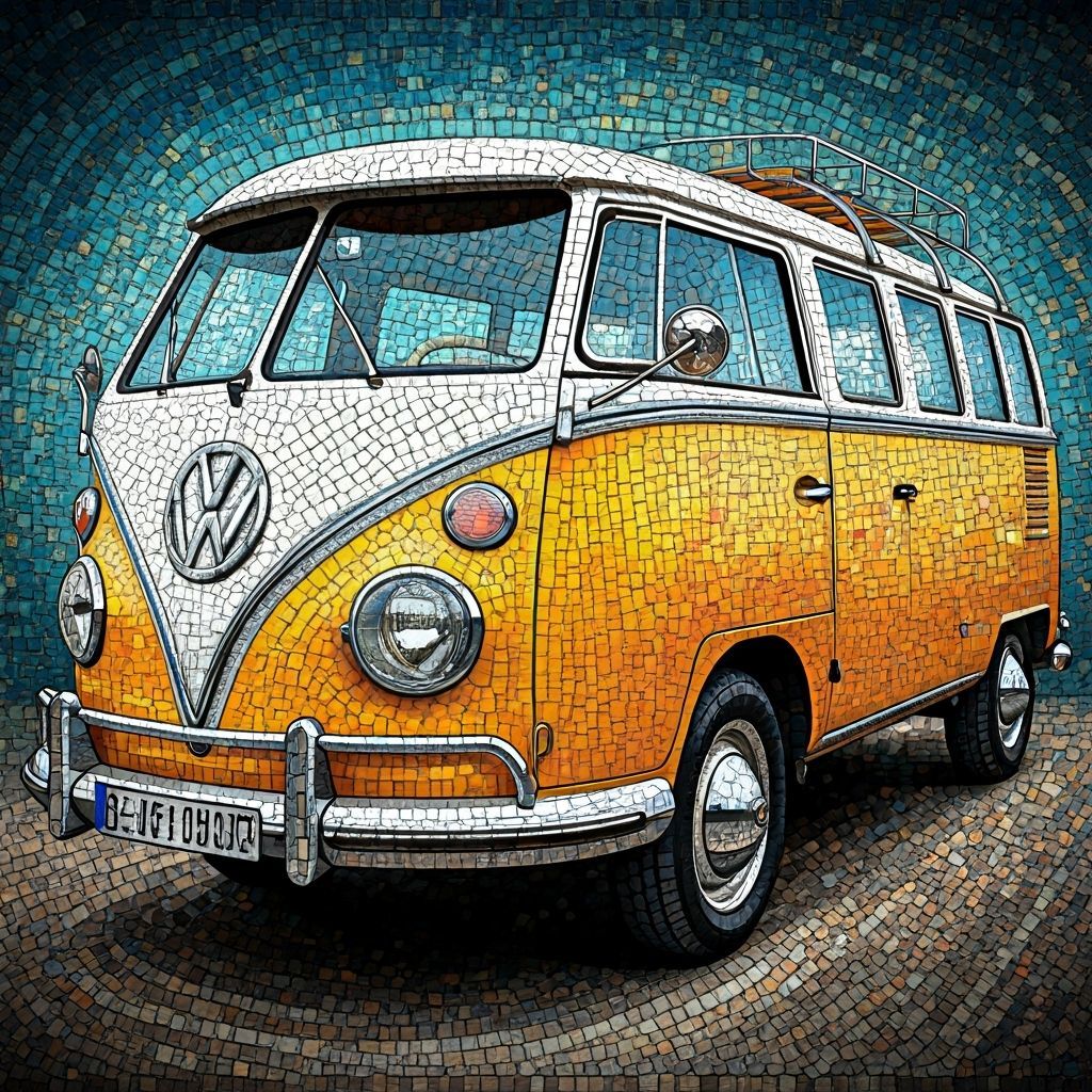 Kool Kombi Mosaic in Roman Style