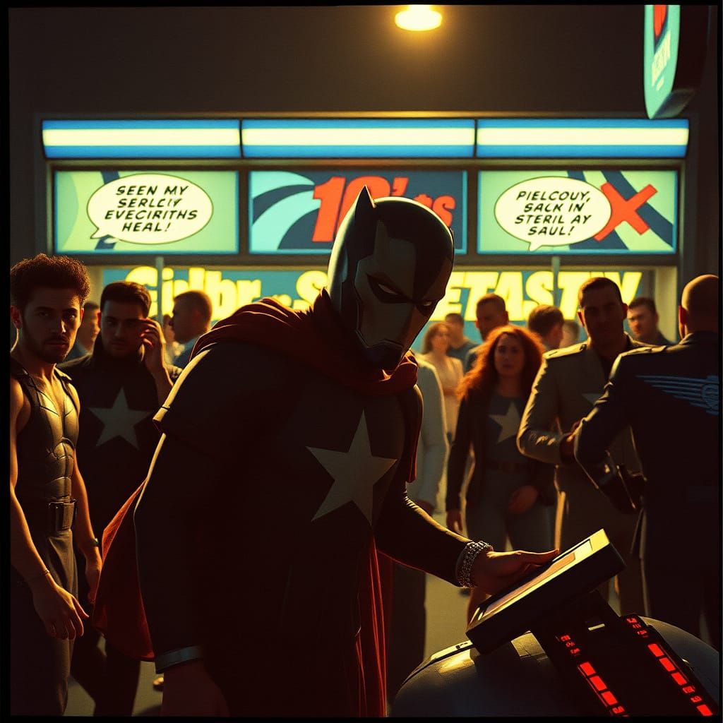 Epic Cinematic Film Still in Vignette Style