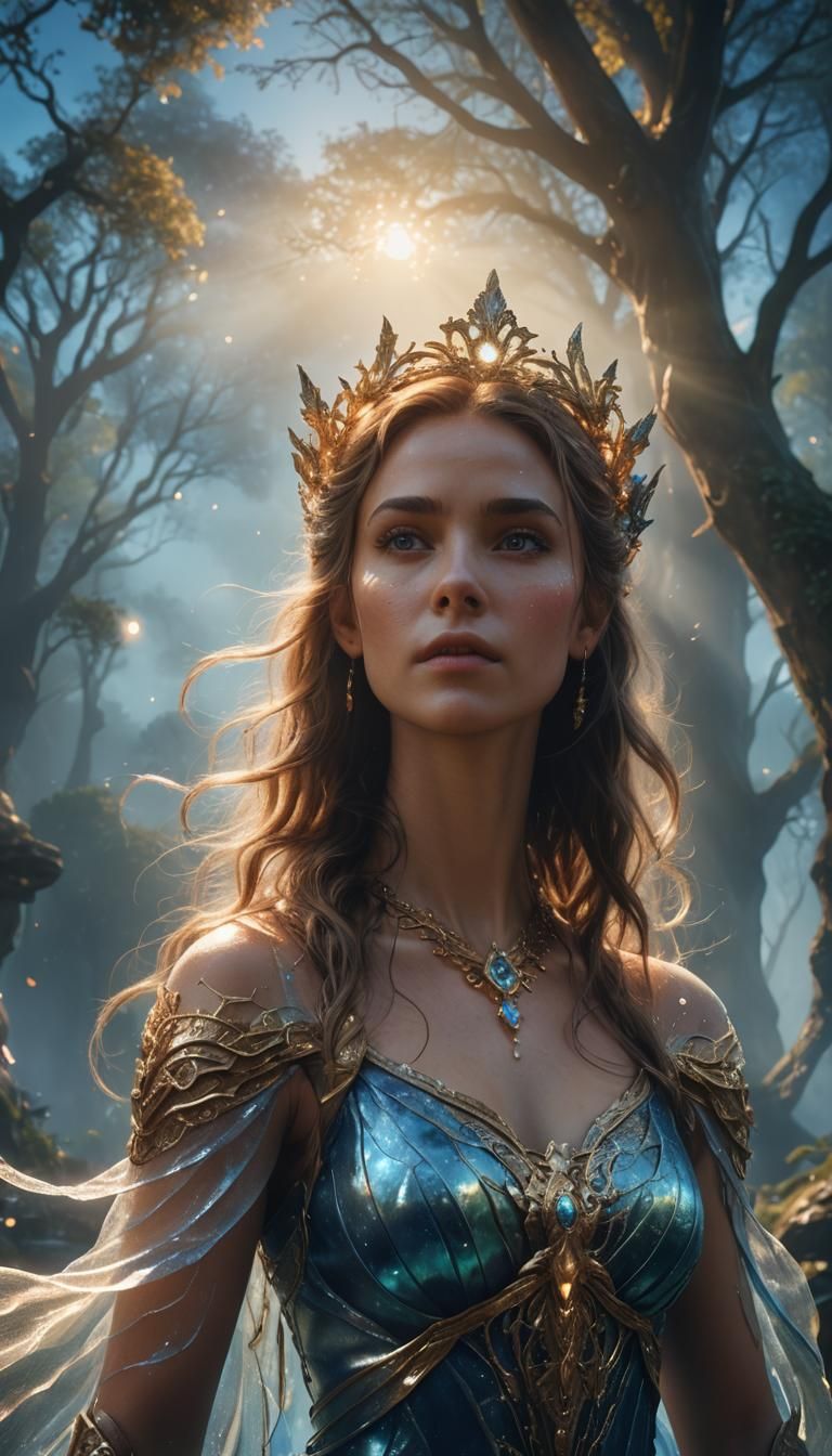 Ethereal Fantasy Portrait in Unreal Engine 5 Style