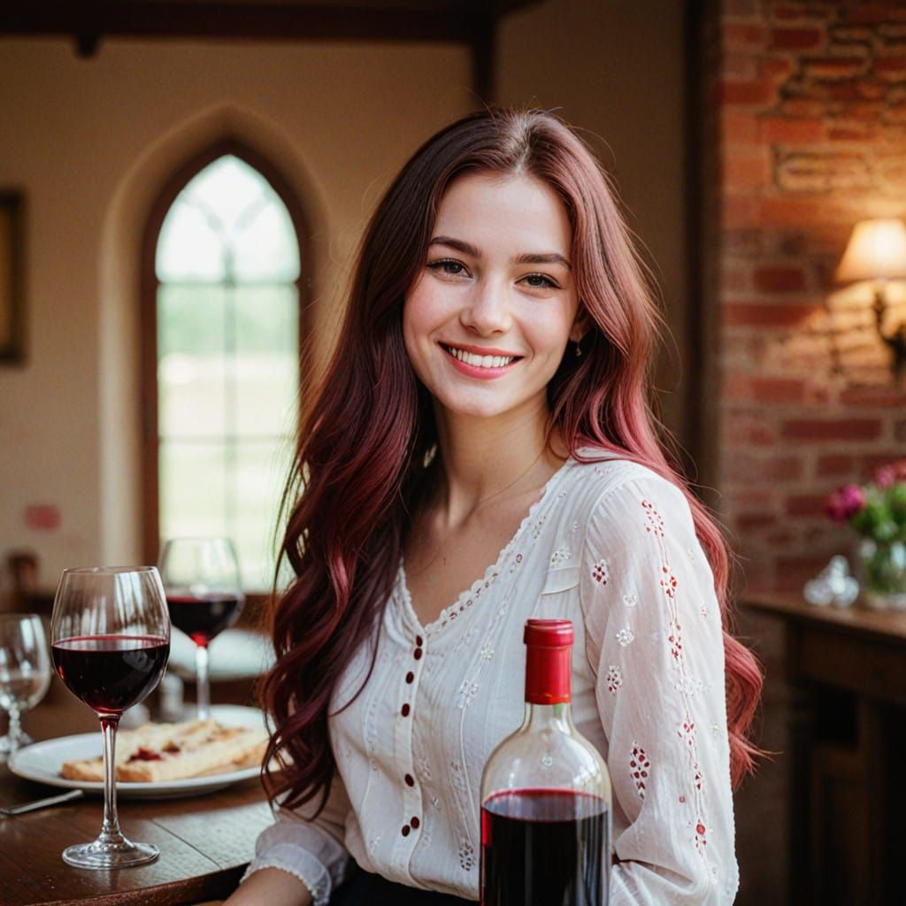 Gothic Beauty in a Cozy Vintage Setting