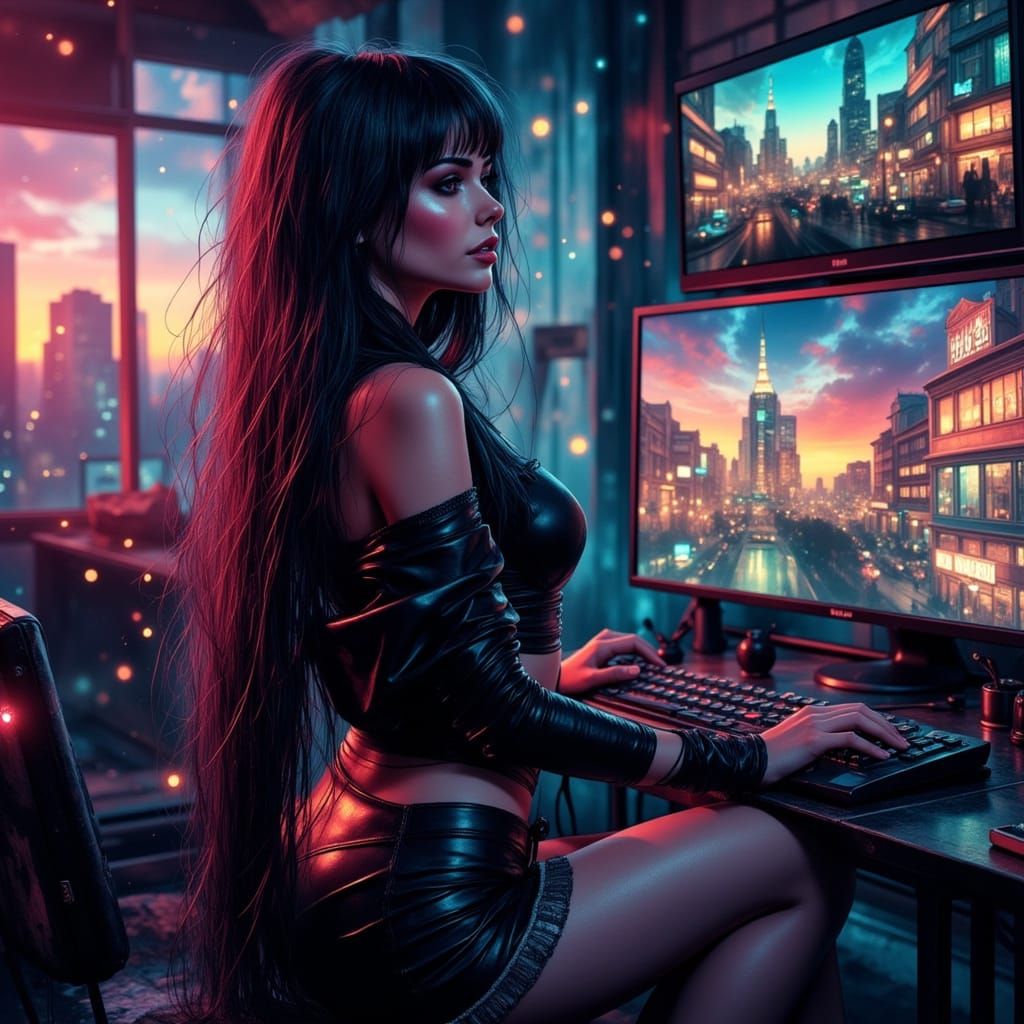 Gaming Personality in Abstract Digital Art Style