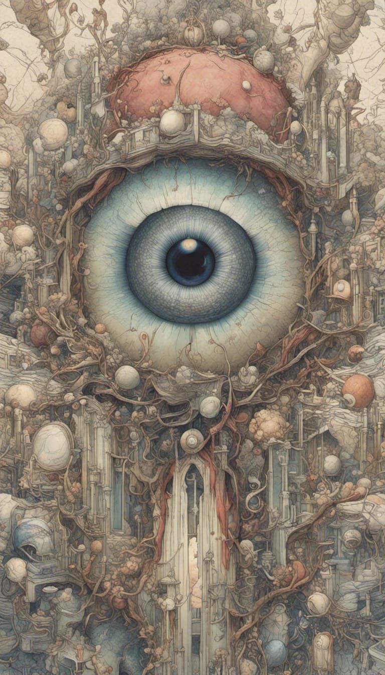 Towering Detached Eyeball: Fashion Design Masterpiece