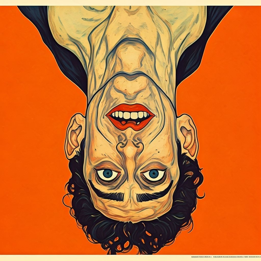 Dramatic Grimace Blobs in Upside Down Still Life