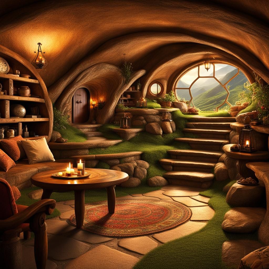 Charming Hobbit House Interior Design