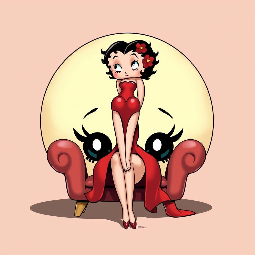 Vintage Cartoon Character Betty Boop