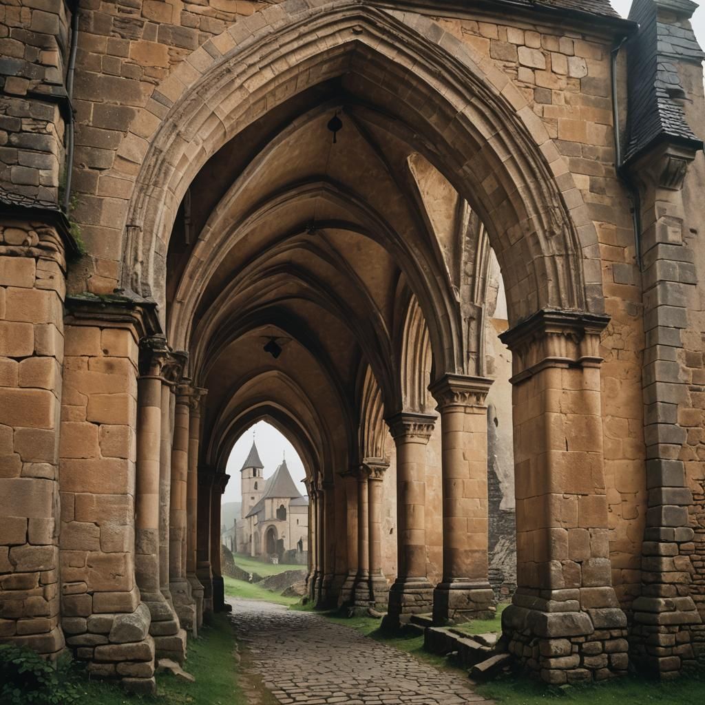 Biertan Fortified Church Archways in Transylvania