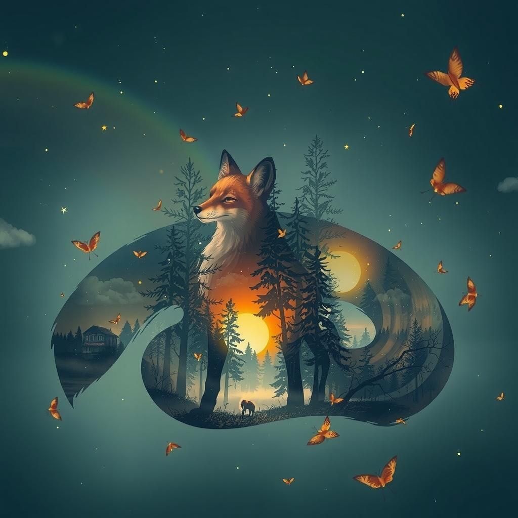 Whispers of the Fox: A Glowing World Within