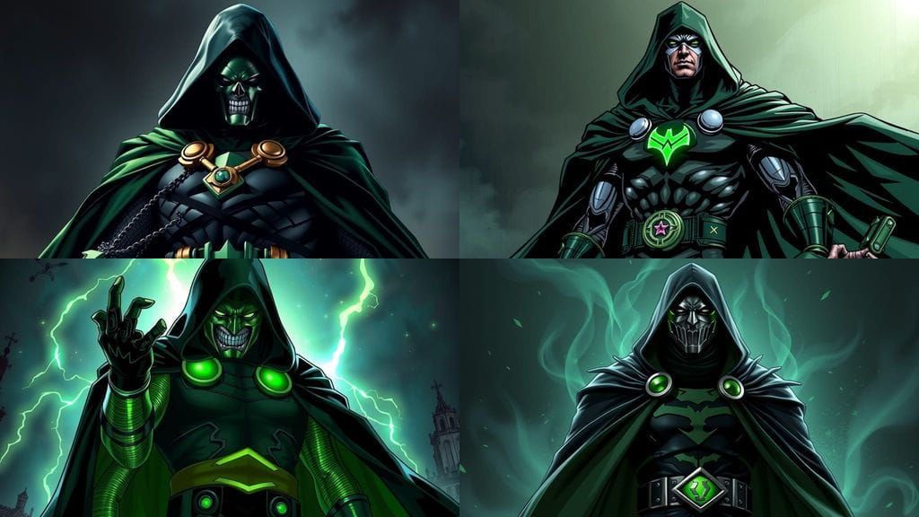 Doctor Doom in Black and Green Cloak