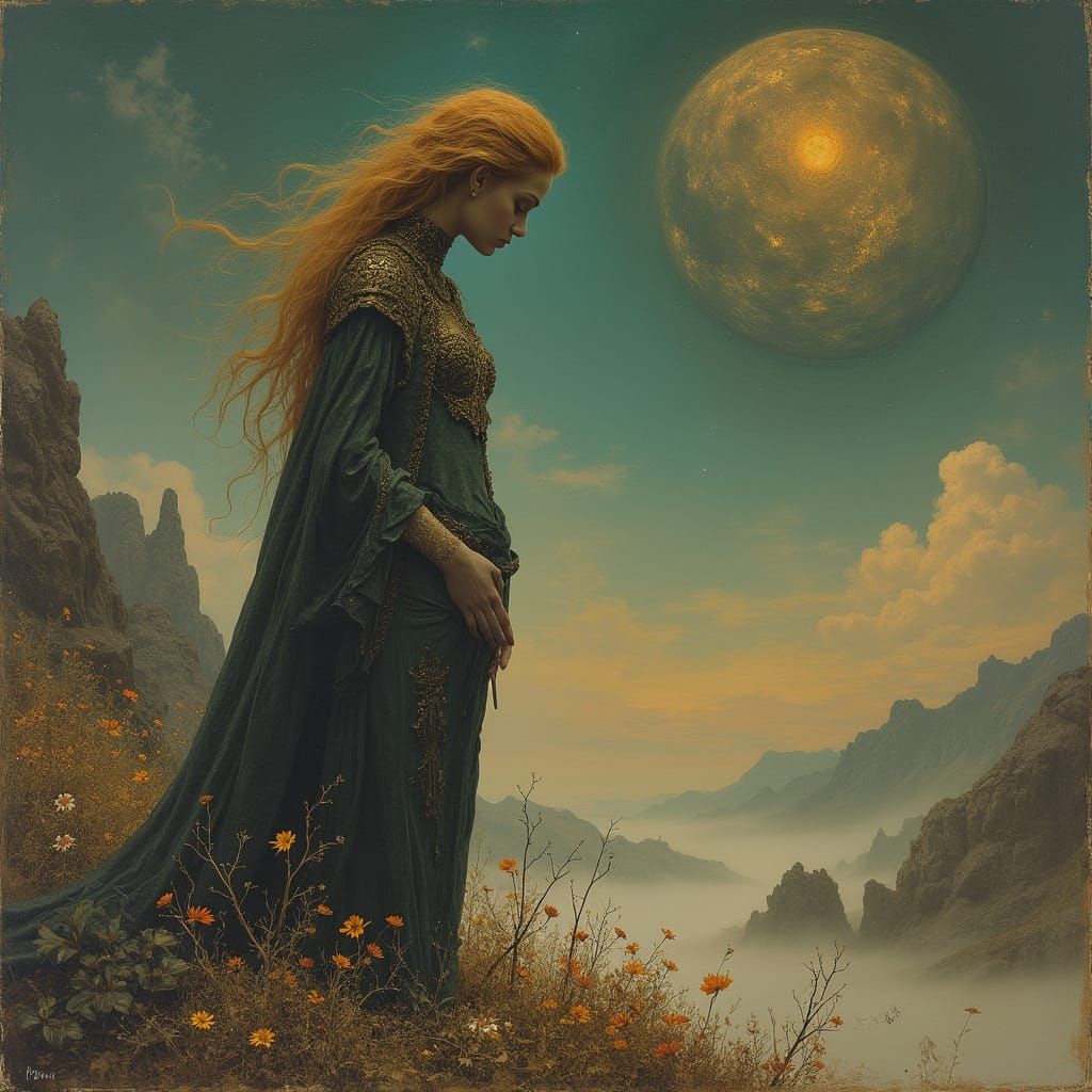 Aphrodite in Dark Fantasy Style