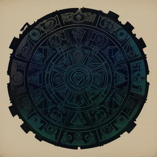 Mystical Stone Tablet in Studio Ghibli Style