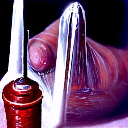 Threading the Needle: An Oil Painting