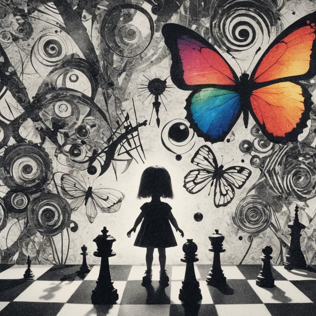 Abstract Rayograph Experiment in Black and White