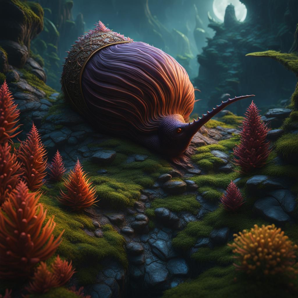 Fantastical Matte Painting with Intricate Detail