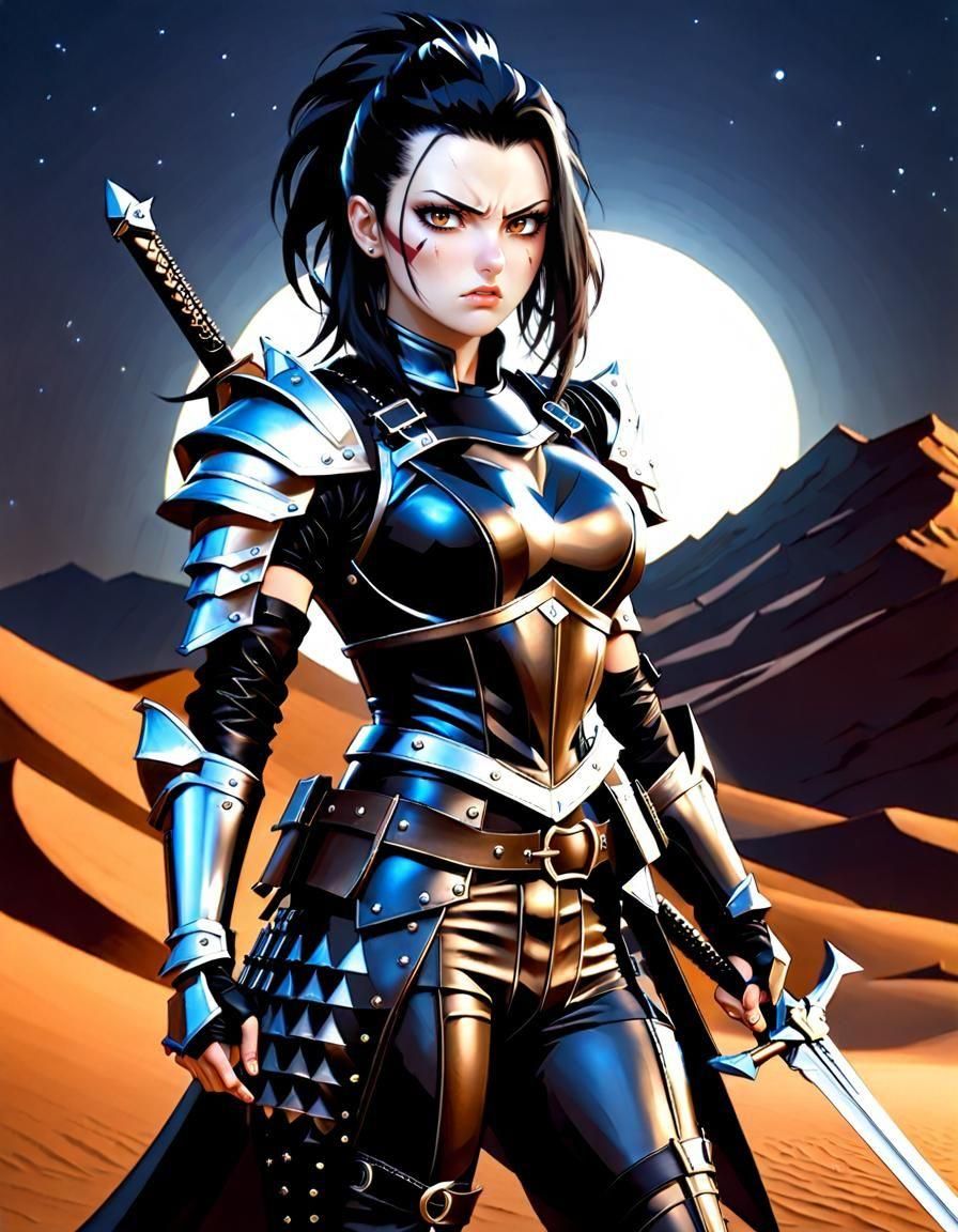 Portrait of a female Knight