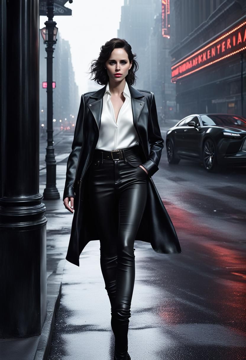 Rockstar Model Portrait in Ultrarealistic Detail