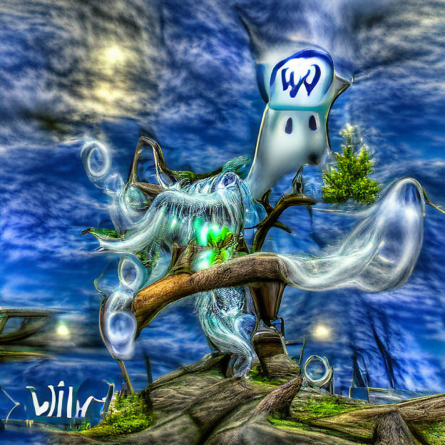 Ethereal Will-o'-the-Wisp in 3D HDR