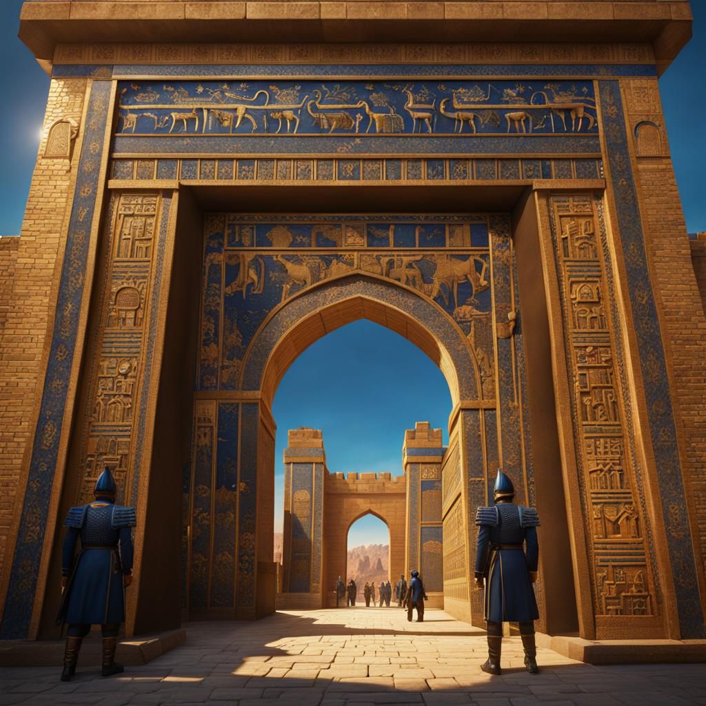 The Ishtar gate of Babylon