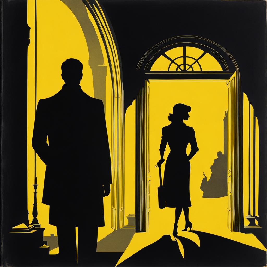 Theatrical Murder Scene Book Cover Art