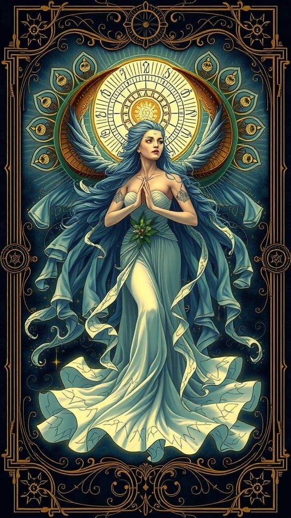 Mystical Tarot Card in Fantasy Art Style
