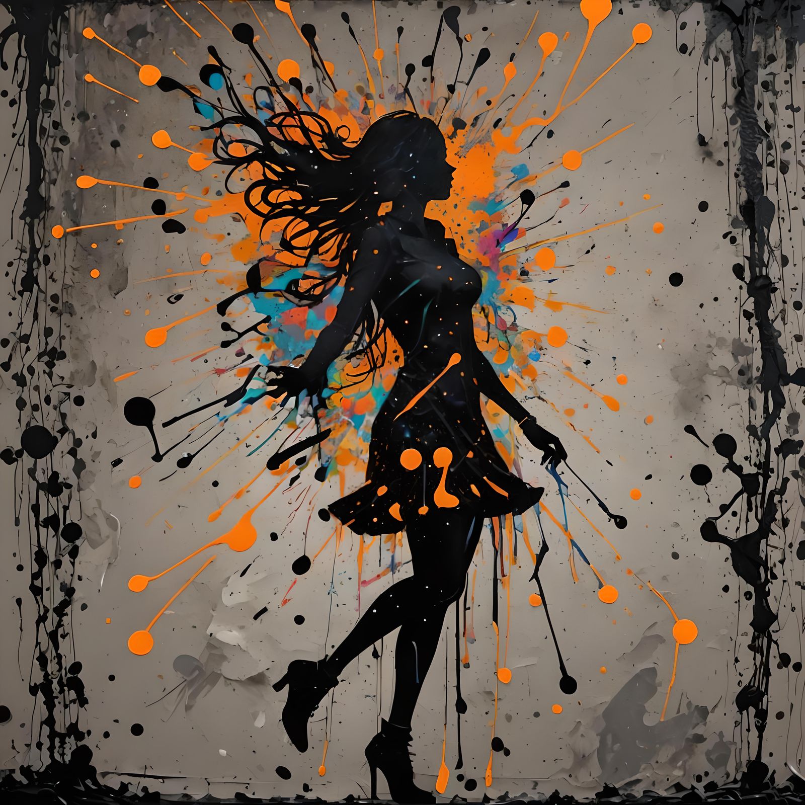 Psychedelic Silhouette: A Surreal Music Visualization