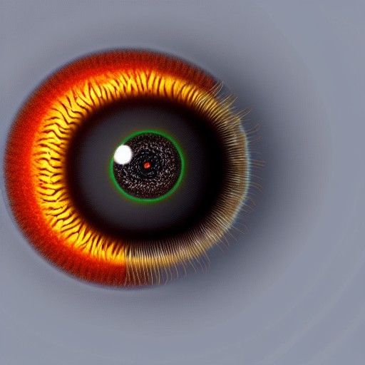 Centipede Parasite in Eyeball: Macro Photography