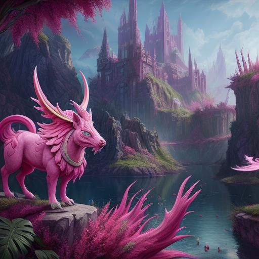 Mythical Pets and Pink-Clad Girls: Fantasy Art